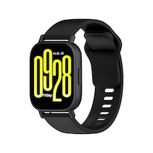 22mm Kordon Şirketli Xiaomi Redmi Watch 5 Active Kordon/redmi Watch 5 Lite Kayışı Siyah Silikon Spor Değiştirme Bantları Gözleme Yok