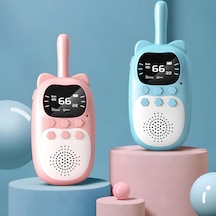 İdragon Km-10 Çocuk Telsizi Bas-konuş Walkie Talkie , Kolay Kullanım, Uzun Menzil 2 Adet