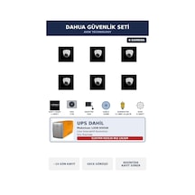 Dahua 6 Kameralı 2mp Ups'li Güvenlik Kamera Seti Sesli Gece Görüşlü Dome İç Mekan 1tb 15 Gün Kayıt