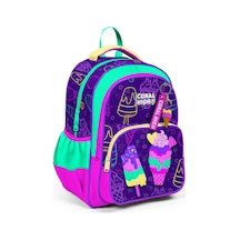 Coral High Kids Mor Pembe Dondurma Desenli Üç Bölmeli Okul Sırt Çantası 23655