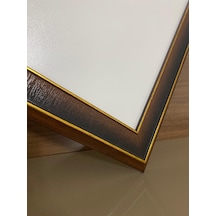 35x50 Ceviz Gold Çerçeve Ev Dekorasyonları Ve Özel Çizimler İçin