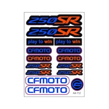 Cf Moto 250sr Sticker Seti Turuncu