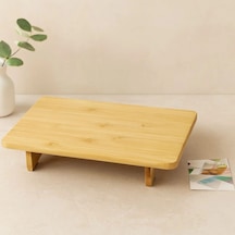 Hubrendy Tedarik Bambu Ahşap Dikdörtgen Sunum Panosu 32.5x21.5 Cm Ayaklı 5 Cm Diğer