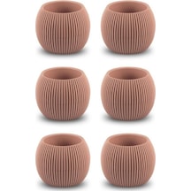 Omnipazar Krs-363 Plastik Mercan Kaktüs Saksı 0.7 Litre Soft Pembe 6 Adet