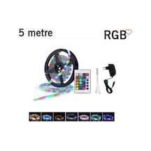 Ct-4557 Rgb Şerit Led Seti 5 Mt Rgb Led+trafo+rgb Kumanda .