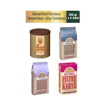 Kurukahveci Mehmet Efendi Filtre Kahve Tanışma Paketi 3 x 250 G + Türk Kahvesi 250 G