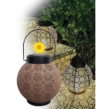 Greentech Güneş Enerjili Dekoratif Led Fener / Askılı Bahçe Feneri / Bahçe Dekorasyon Feneri / GT-SL25R