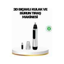 3d Bıçaklı Burun Ve Kulak Tıraş Makinesi Pil İle Çalışan Taşınabilir Model