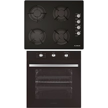 Alveus Emirgan ALV MFA 614 - ALV GLS 640 Siyah Ankastre Set