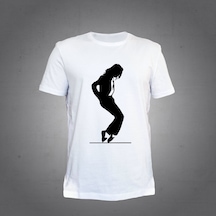 Herşey Nota Michael Jackson Beyaz T-shirt Unisex 001