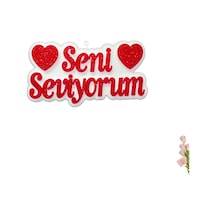 Seni Seviyorum Strafor Süs - 30Cm X 17M