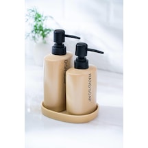 Acar Jardin 3 Lü Banyo Seti - Krem Krem