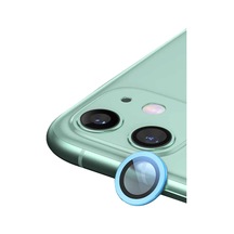 Apple İphone 12 Uyumlu Raze Metal Kamera Lens - Mavi