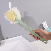 Era Sabun Çift Taraflı Yumuşak Uzun Saplı Banyo Duş Vücut Fırçası Ve Lifi