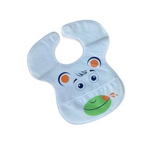 Sevi Bebe Desenli Cepli Mama Önlüğü 0223 Krem