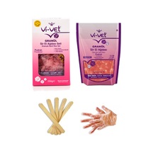 Vi-Vet Pudralı Granül Sir El Ağdası 250 G x 2 + Cezve + Eldiven + Spatula