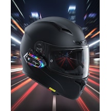 Çift - 355 - Telefon Destekli Motolet Kask - Metemıx - Bluetooth Kulaklık