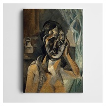 Pablo Picasso Hardal Kaplı Figür Dekoratif Kanvas Tablo 70 X 100 Cm