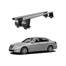 Royal Hyundai Genesis 2008-2014 Uyumlu Gri Kilitli Ara Atkı Port Bagaj Tavan Barı