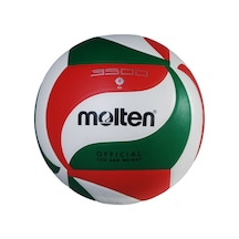 Molten V4M3500 No 4 Yapıştırma Mini Voleybol Topu Kırmızı Yeşil Kırmızı - Yeşil