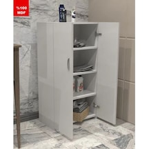 Nisa Tamamı Mdf Çok Amaçlı 4 Bölmeli Mutfak Banyo Dolap Kitaplık Çok Renkli
