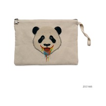 Panda İn Colors Krem Clutch Astarlı Cüzdan / El Çantası