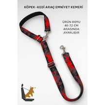 Evcil Hayvan Araç Emniyet Kemeri Kedi Köpek Araba Oto Tasması Oto Aksesuarı Kedi Köpek Emniyet Kemer Çok Renkli-tek Ebat