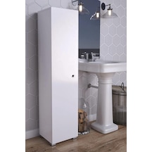 Boy Banyo Dolabı Çok Amaçlı Dolap Kiler Dolabı Beyaz