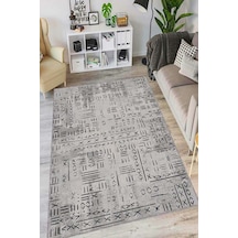 Gri Kaymaz Tabanlı Etnik Mutfak Halısı Ar1376n11
