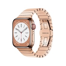 Newface Apple Watch 42mm Kr413 Fine Steel Kordon - Rose Açık Mor