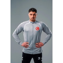 Hummel Target Milli Takım Kamp Eşofman Üstü Gri