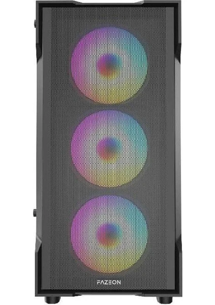 Fazeon F1 Mesh 4x120mm Rainbow Fanlı Matx Bilgisayar Kasası Psu Yok