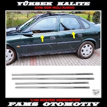 Opel vectra B Krom Cam Çıtası 4 Prç. 1995-2003 Paslanmaz Çelik