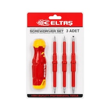 Eltaş Lrd-144 Elektrikli Tornavida Seti 3 Parça - Çift Taraflı Uçlu 3 Mm 5 Mm 6 Mm