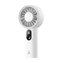 Aecooly Pe01 El Fanı Dijital Led Göstergeli 5 Kademeli Portatif Soğutucu Beyaz