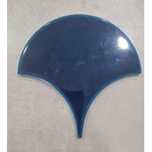 Armada Çini 17x17 Cm Koyu Petrol Mavisi Balık Pulu Seramik