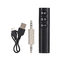 Okm 1002 Şarjlı Araç Aux Bluetooth Adaptör Müzik Çalar Aux Girişli Araç Kiti - Al4639