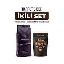 İkili Set 1000 Gr Espresso Premium Roasted Coffee Beans + 250 Gr Gold Kahve Diğer