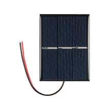 Xiyyadms 1.5v 0.65w Taşınabilir Güneş Paneli, 60x80x3mm, Polikristal Silisyum, Dıy Şarj Cihazı İçin, Seri/paralel Bağlantı, 14cm Kablolu