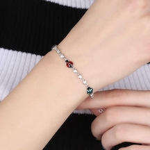 Gümüş Uğur Böceği Kadın Bileklik N11.28965