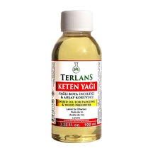 Ayrex Keten Yağı Resim Yağı Ahşap Koruyucu 100 Ml Linseed Oil