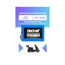 Falcon Enjoy Plus Batarya Eko Kapasite Lifepo4 72v 30ah Elektrikli Motosiklet Bataryası