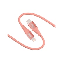 Bix ﻿BXSC1CL 60W Type-C To 1.2 M Lightning Silikon Şarj ve Data Kablosu Mercan