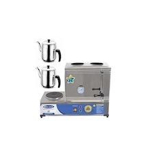Platin 25 Litre Elektrikli Pleytli Çay Kazanı & Kahveci Kazanı & Kahve Ve Çay Ocağı-demlik li