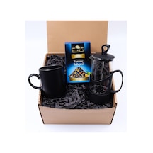 French Press & Siyah Kupa & Beta Tea Turunç Bahçesi Çayı Hediye S