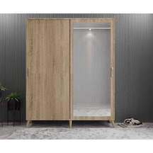 İmaj Sürgülü Portmanto Vestiyer Meşe 140cm Montaj Dahil