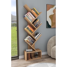 Enda Home Erine 8 Raflı Zikzak Kitaplık Atlantik Çam