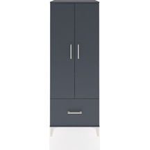 Hyperion Dolap 4 Raflı Tek Çekmeceli 2 Kapaklı 60x44x163 Antr... Antrasit