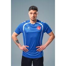 Hummel Target Milli Takım Antrenman Tişört Sax Saks Mavi