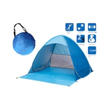 Tcherchi Açık Kamp Ve Balıkçılık Için Uv Koruyucu Hızlı Otomatik Plaj Çadırı Mavi